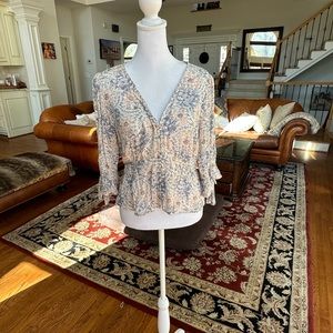 Abercrombie flower blouse like new